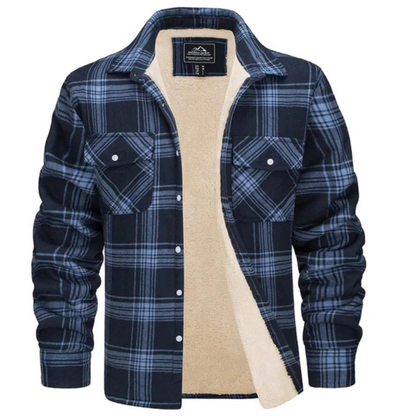 Karierte Jacke mit Fleecefutter - Evans