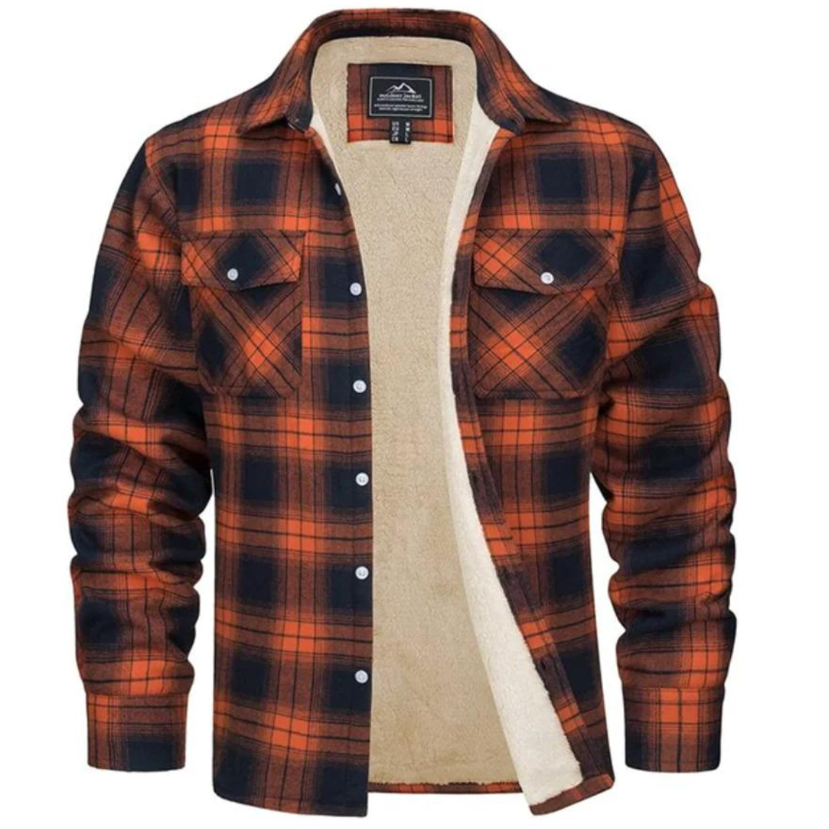 Karierte Jacke mit Fleecefutter - Evans