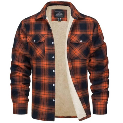 Karierte Jacke mit Fleecefutter - Evans