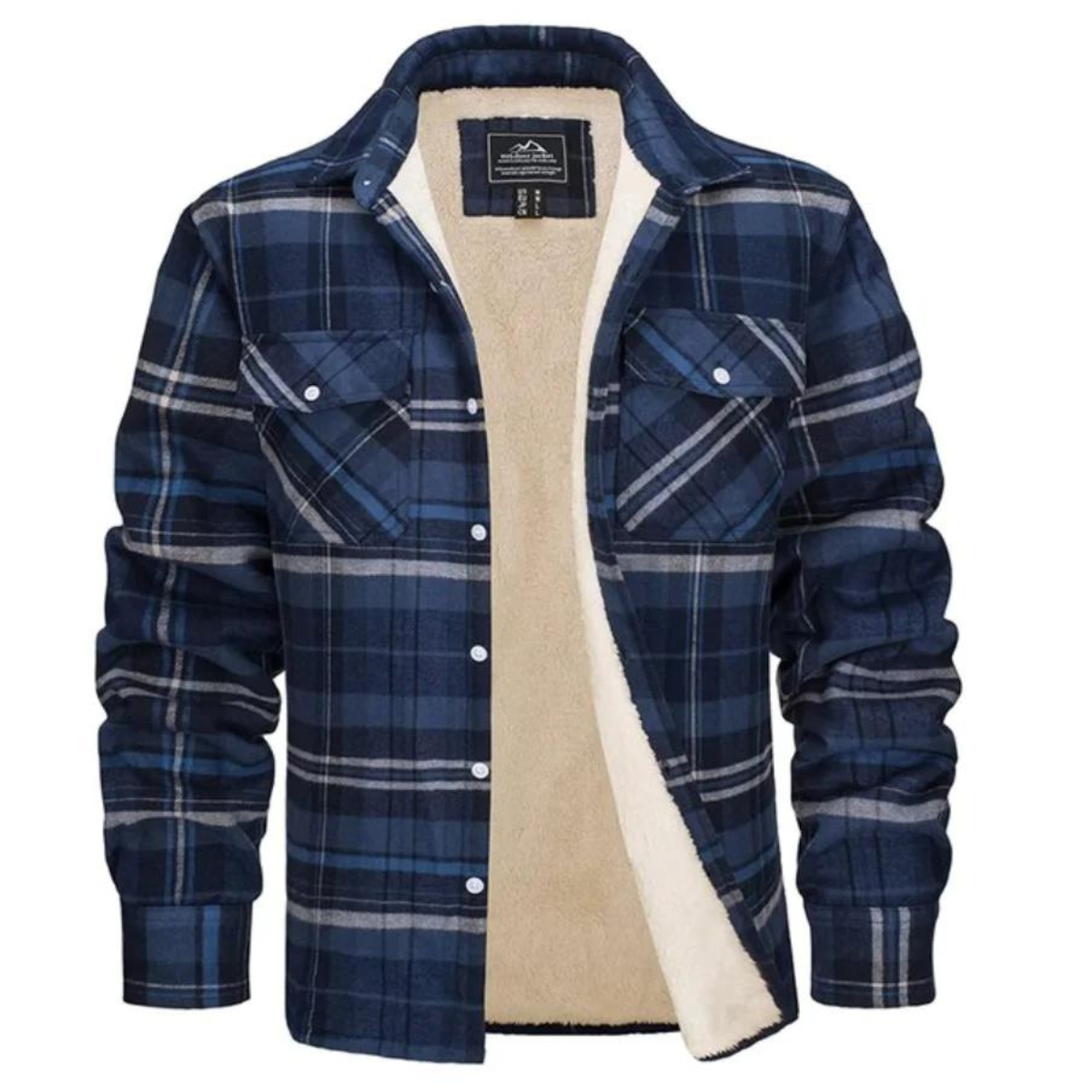 Karierte Jacke mit Fleecefutter - Evans