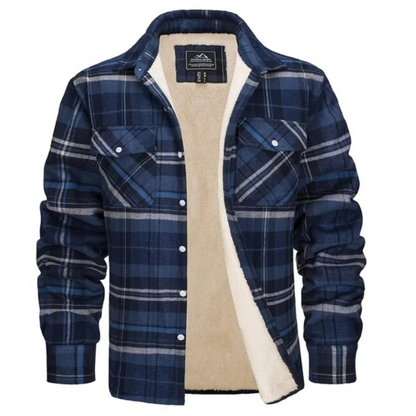 Karierte Jacke mit Fleecefutter - Evans