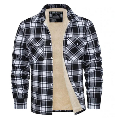 Karierte Jacke mit Fleecefutter - Evans