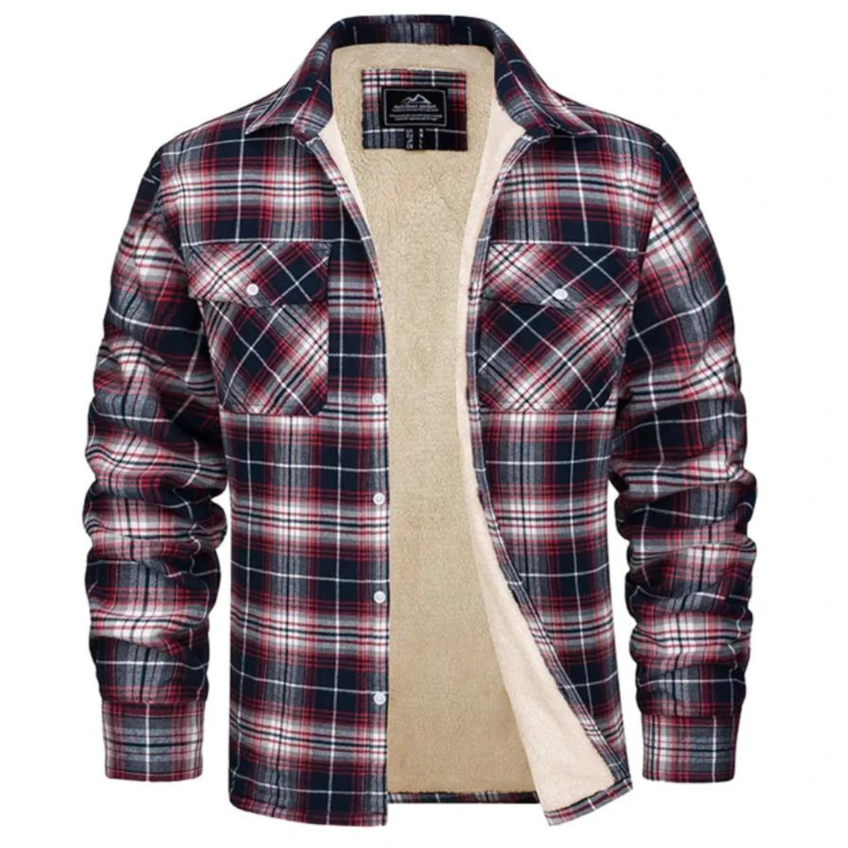 Karierte Jacke mit Fleecefutter - Evans
