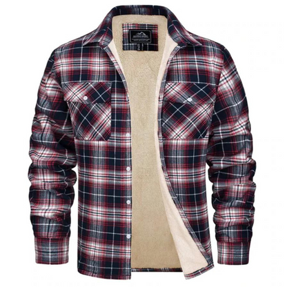 Karierte Jacke mit Fleecefutter - Evans