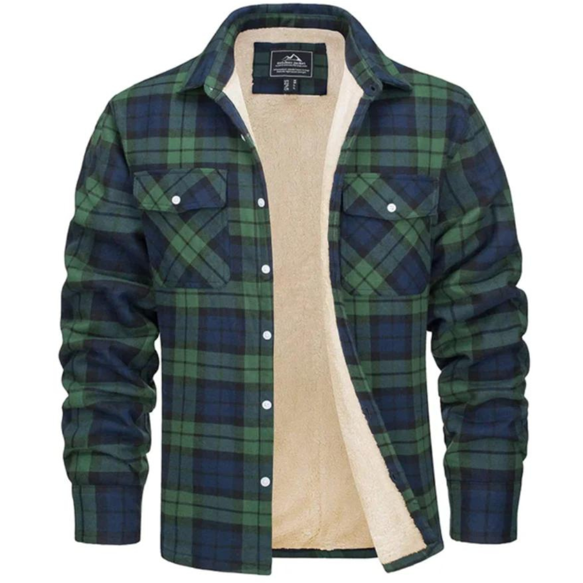 Karierte Jacke mit Fleecefutter - Evans