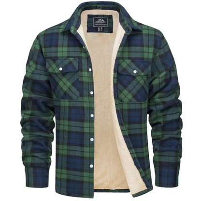 Karierte Jacke mit Fleecefutter - Evans