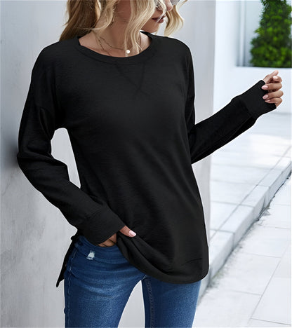 Estella | Schickes Langarm-Shirt mit Kreuzsaum