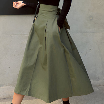 Malena | Damen koreanische Mode langen Rock