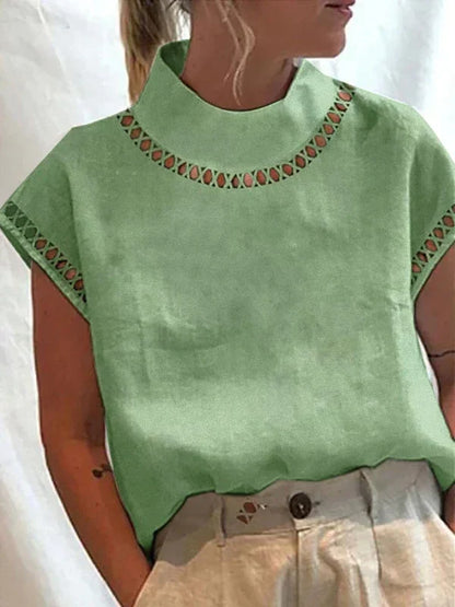 Paulette - Vintage Lässige Bluse