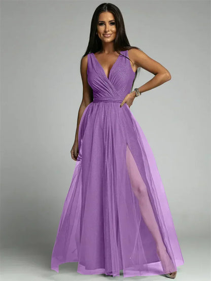 Nova | Elegantes V-Ausschnitt Kleid