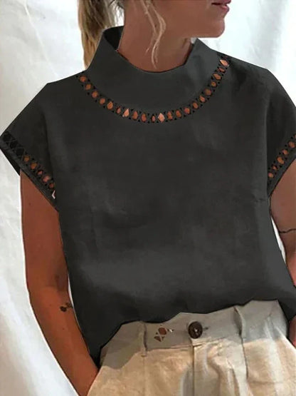 Paulette - Vintage Lässige Bluse