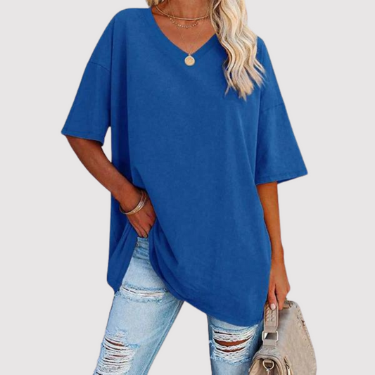 Eula - T-Shirt mit V-Ausschnitt