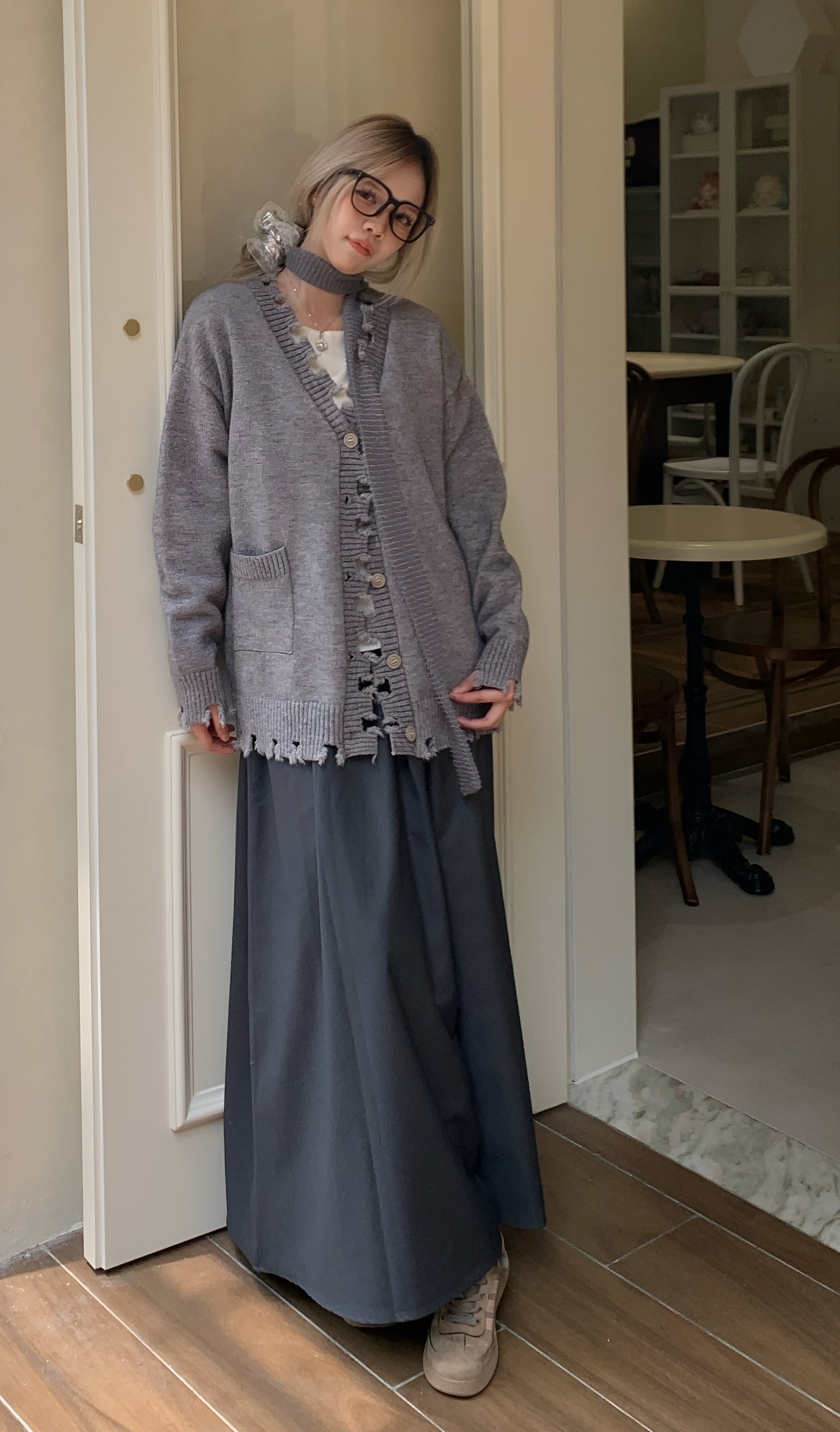 Magdalena | Retro Langer Faltenrock für Frauen