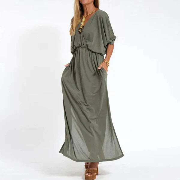 Ashita - Lockeres Boho-Maxikleid