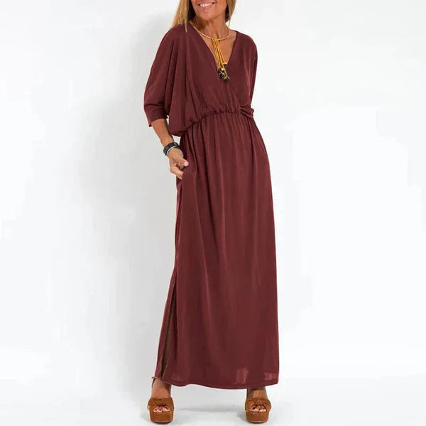Ashita - Lockeres Boho-Maxikleid