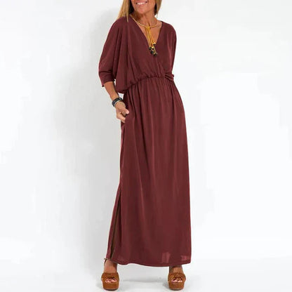 Ashita - Lockeres Boho-Maxikleid