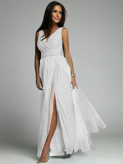 Nova | Elegantes V-Ausschnitt Kleid