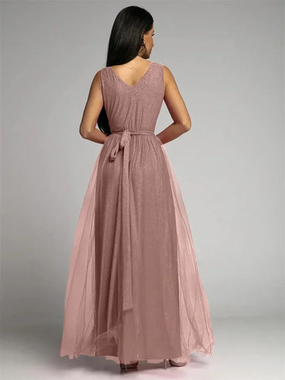 Nova | Elegantes V-Ausschnitt Kleid