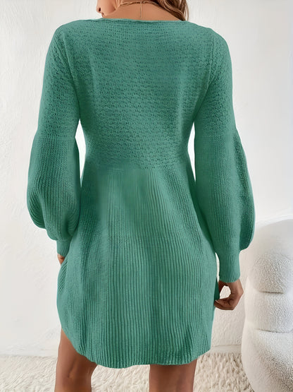 Annabelle | Gemütliches & Elegantes A-Linien Strickkleid