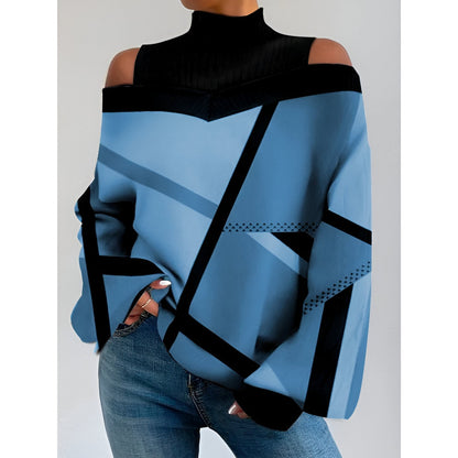 Cinzia | Sexy Off-Shoulder Plaid T-Shirt