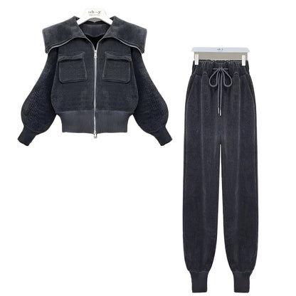 Alix | Mühelos schickes Corduroy Zwei-Teile Set