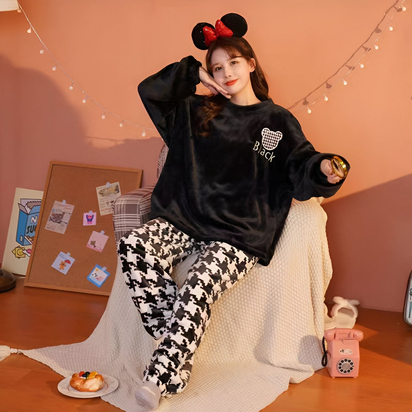 Jana | Kuscheliges Fleece-Pyjama-Set