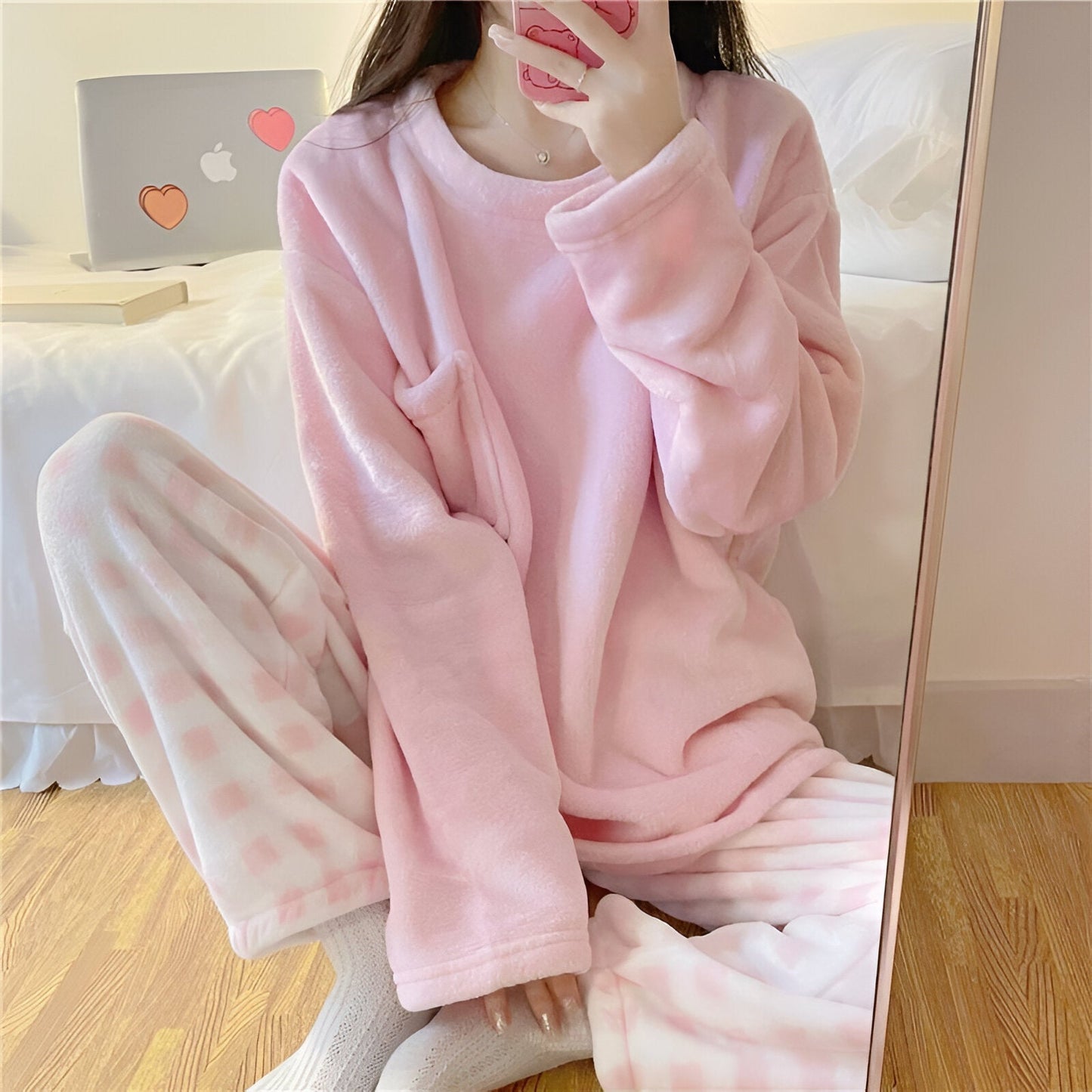 Jana | Kuscheliges Fleece-Pyjama-Set