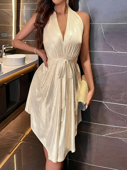 Valentina | Damen V-Ausschnitt Blusenkleid