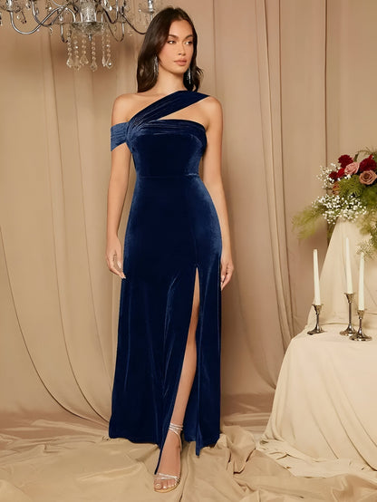 Eliska | Sexy Samt Bodycon Kleid mit Seitenschlitz