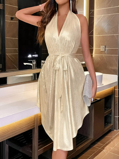 Valentina | Damen V-Ausschnitt Blusenkleid