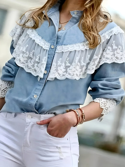 Flavia | Mühelos elegantes Denim-Shirt
