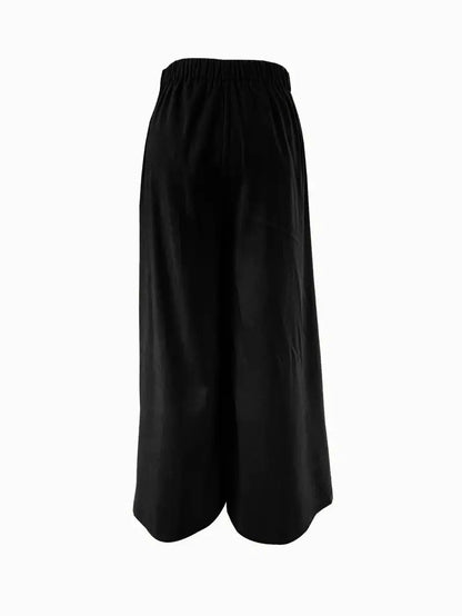 Hilma | Mühelos schicke Hose mit Bindeband und weitem Bein