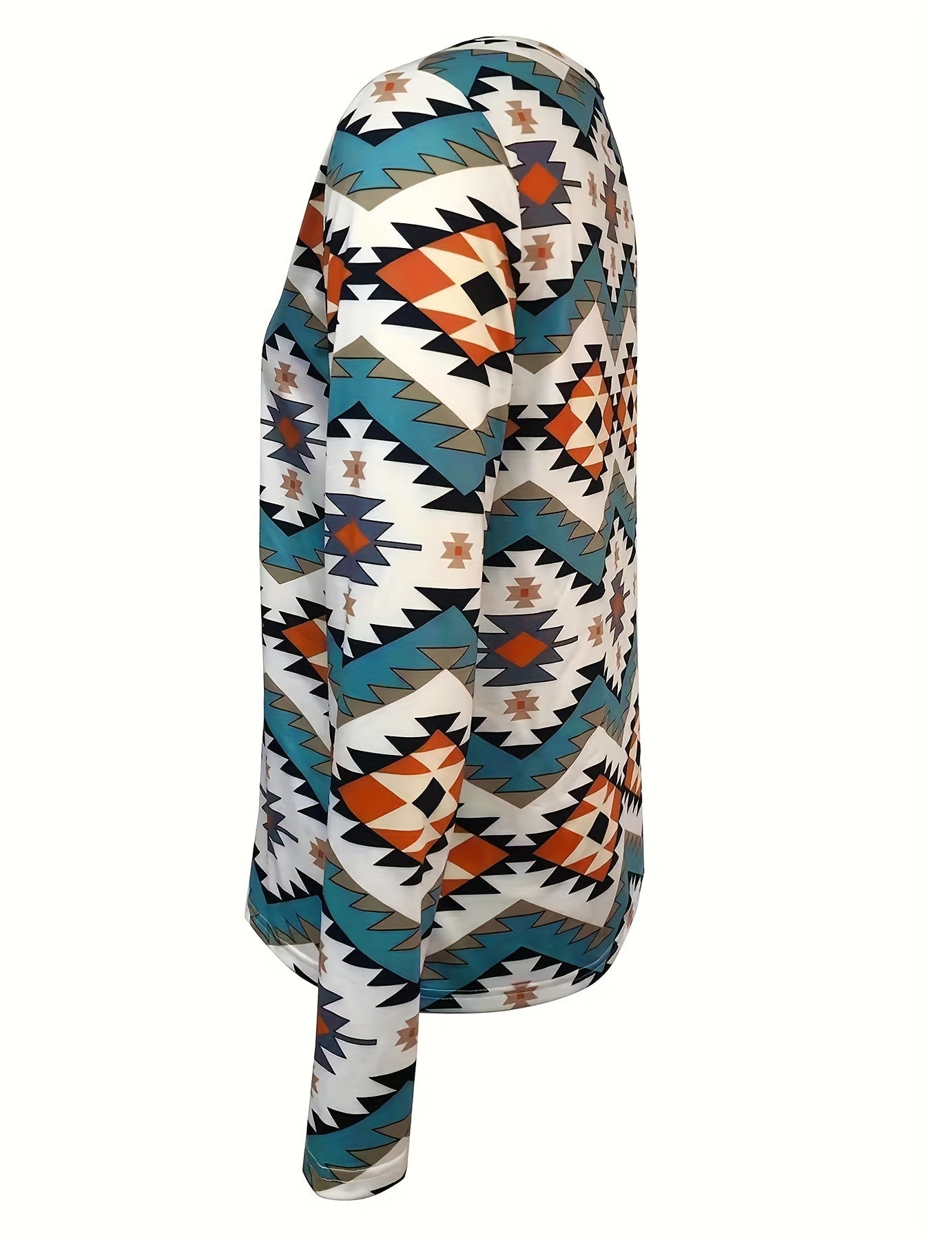 Lavinia | Stylishes Langarmshirt mit Geometrischem Print