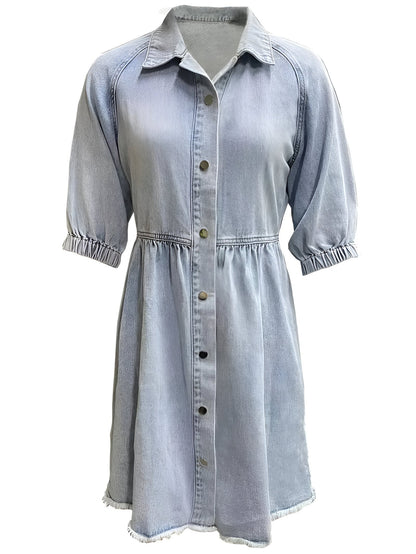 Francine | Mühelos stilvolles Denim-Kleid