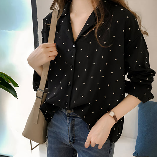 Antero | Verspielte Polka Dot Bluse
