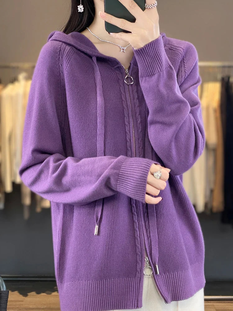 Chay | Luxuriöser Kapuzen-Cardigan