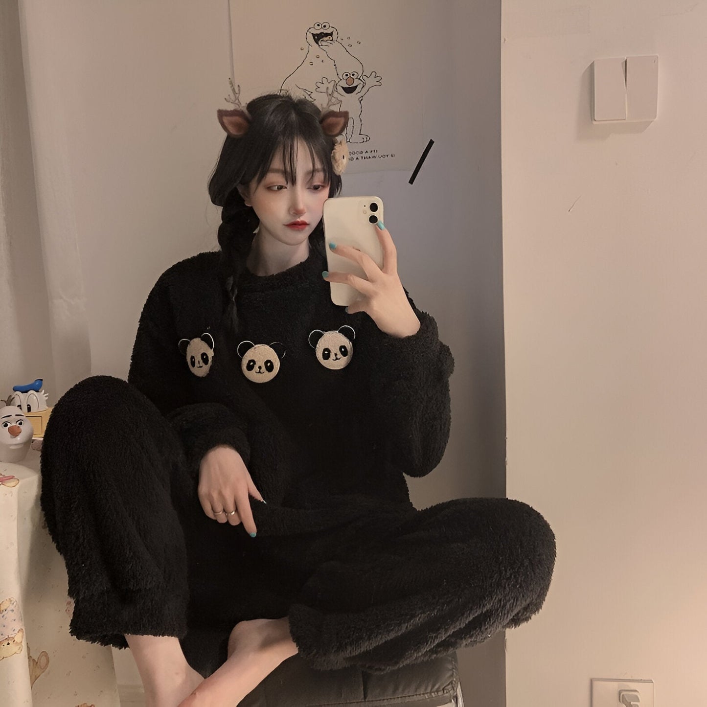 Jana | Kuscheliges Fleece-Pyjama-Set