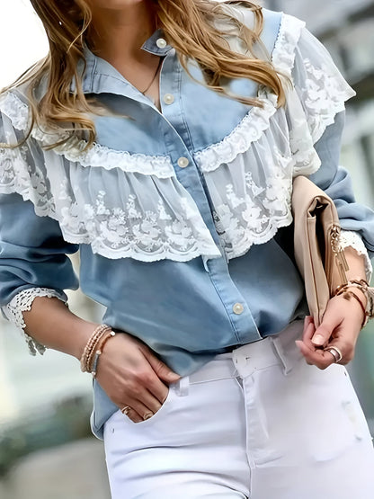 Flavia | Mühelos elegantes Denim-Shirt