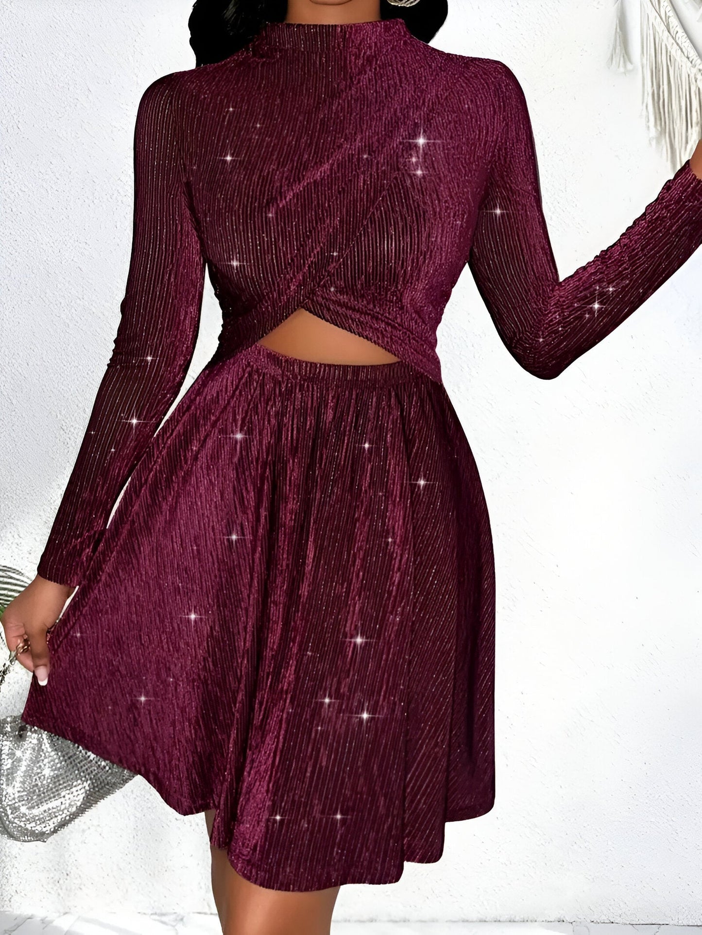 Edeltraud | Schimmerndes A-Linien-Kleid