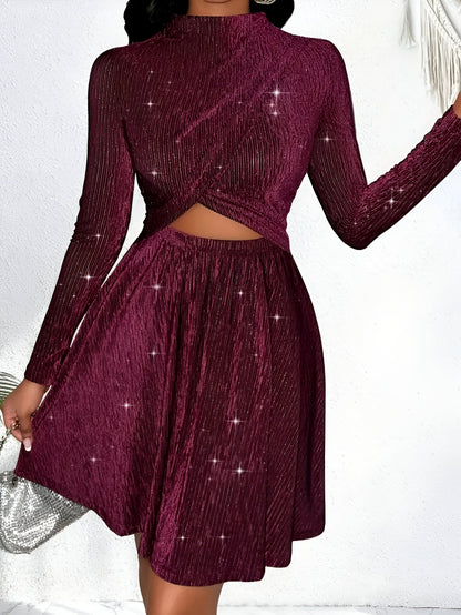 Edeltraud | Schimmerndes A-Linien-Kleid