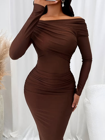 Tatiana | Elegantes schulterfreies Bodycon-Kleid
