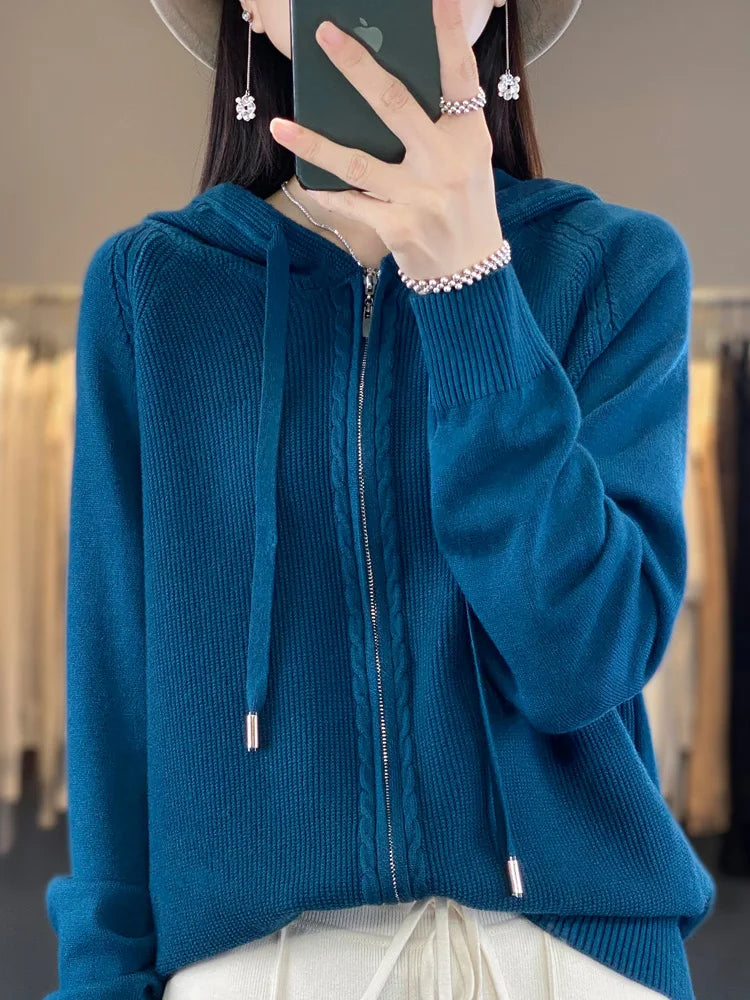 Chay | Luxuriöser Kapuzen-Cardigan