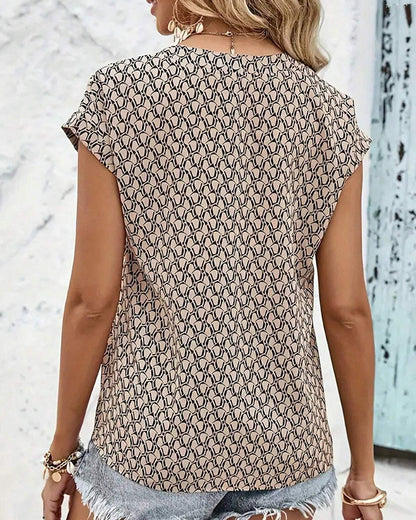 Caprice - Lässige Bluse mit V-Ausschnitt
