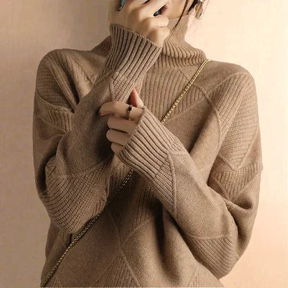 Eileen - Kuscheliger Damen-Rollkragenpullover aus Kaschmir