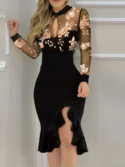 Eloisa | Elegantes Floral Bodycon Kleid