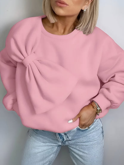 Delfine | Stylisches Sweatshirt mit großer Schleife