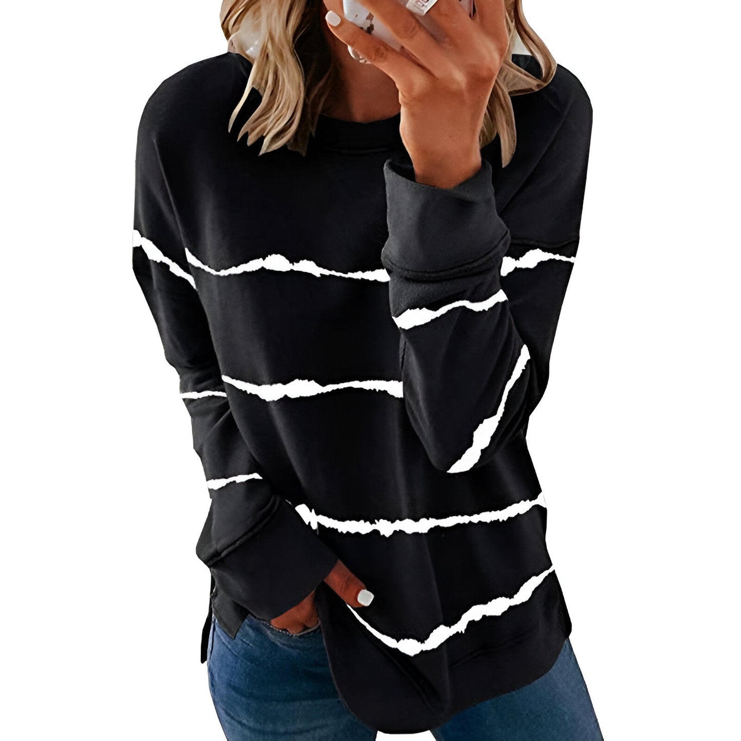 Elektra | Vibrantes Tie-Dye Langarm-Top (Saison 2)