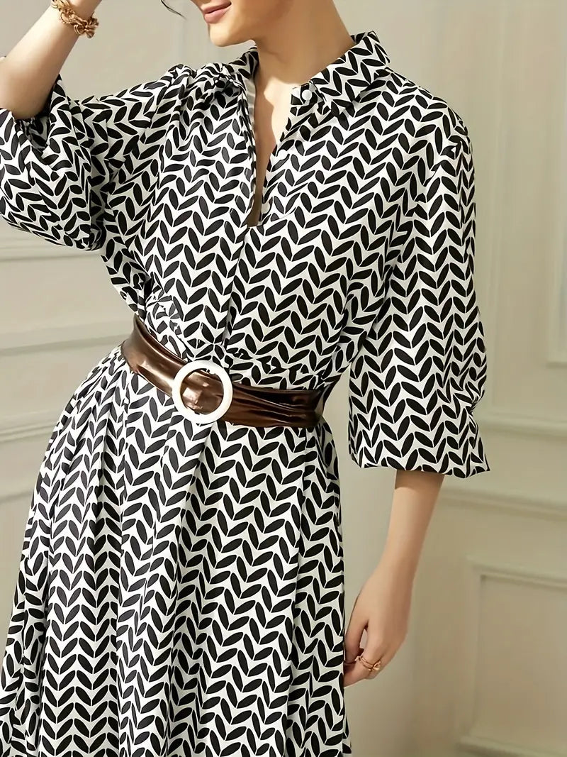 Anna – Elegantes Maxikleid mit Knopfleiste vorne
