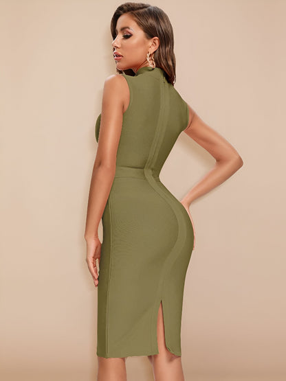 Izolda | Elegantes Blaues Sommer Bandage Kleid