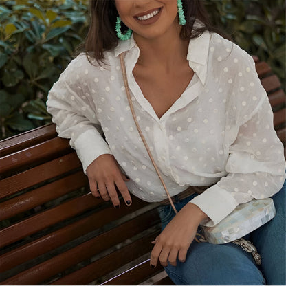 Alvi | Elegante Polka Dot Bluse